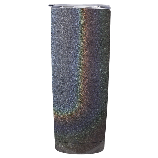 20 oz. iridescent tumbler made of stainless steel with clear plastic... from ASI 39552 BEL Promo