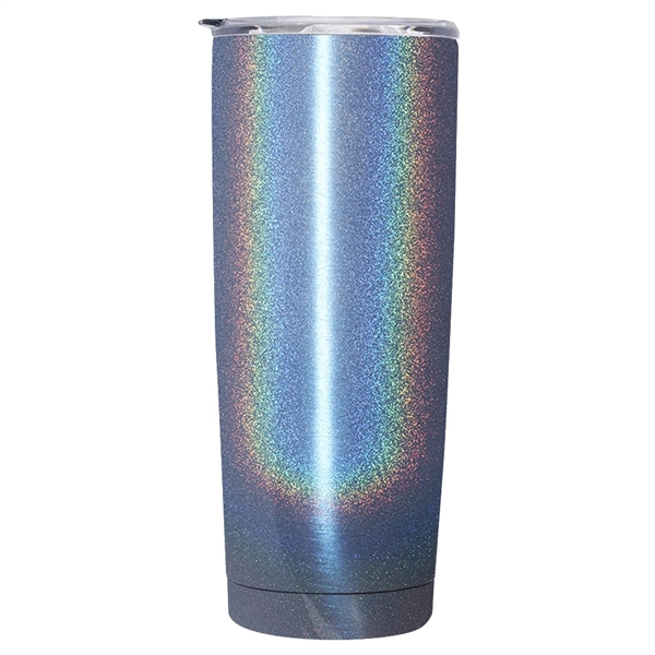 20 oz. iridescent tumbler made of stainless steel with clear plastic... from ASI 39552 BEL Promo