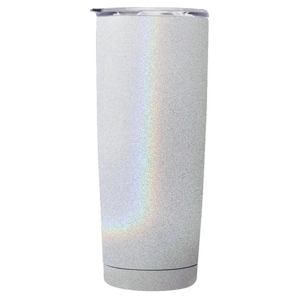 20 oz. iridescent tumbler made of stainless steel with clear plastic... from ASI 39552 BEL Promo