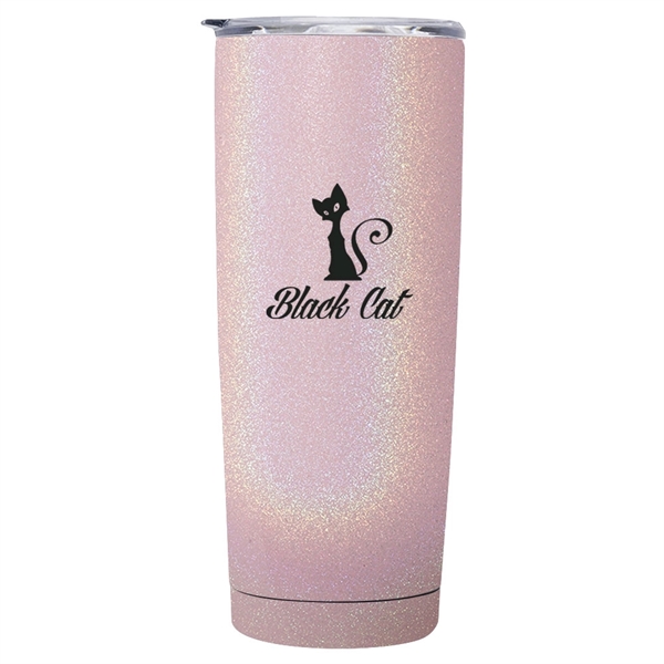 20 oz. iridescent tumbler made of stainless steel with clear plastic... from ASI 39552 BEL Promo
