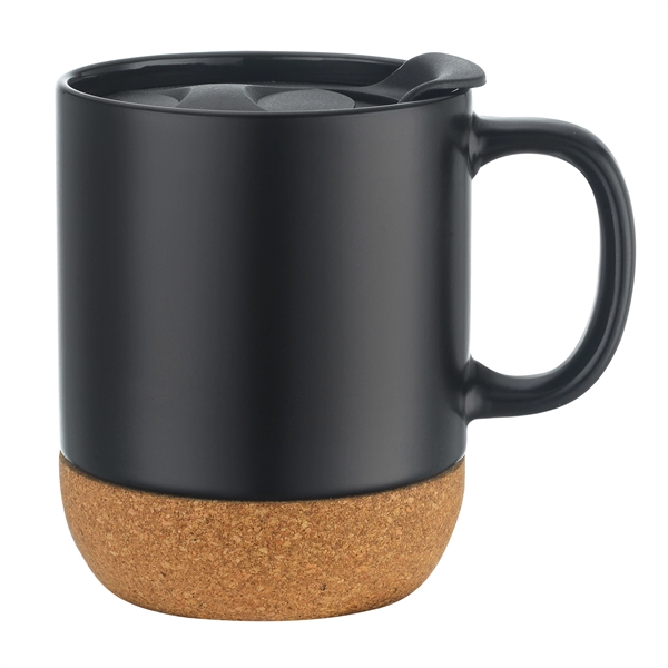 12 Oz Ceramic Mug with Anti-Slip Cork Base... from ASI 79535 Primetime / Primetime