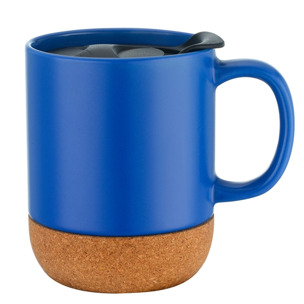 12 Oz Ceramic Mug with Anti-Slip Cork Base... from ASI 79535 Primetime / Primetime