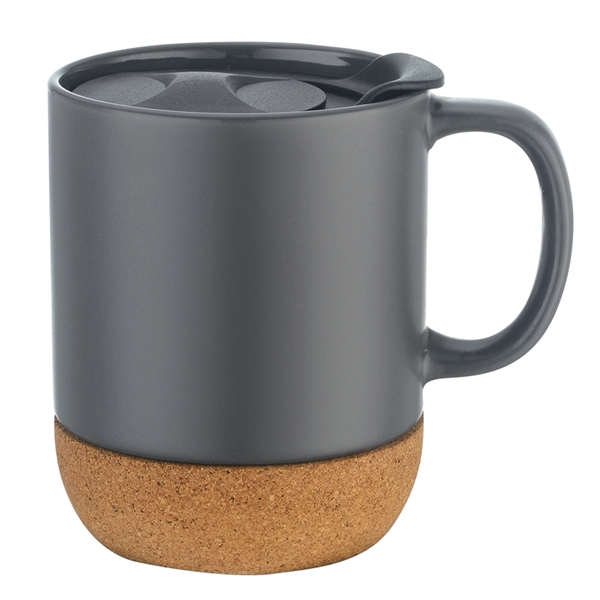 12 Oz Ceramic Mug with Anti-Slip Cork Base... from ASI 79535 Primetime / Primetime
