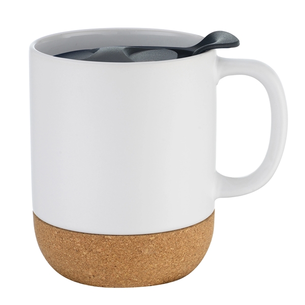 12 Oz Ceramic Mug with Anti-Slip Cork Base... from ASI 79535 Primetime / Primetime