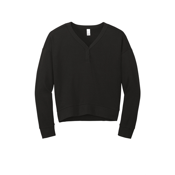 District Women's Perfect Tri Fleece V-Neck Sweatshirt... from ASI 84863 SanMar