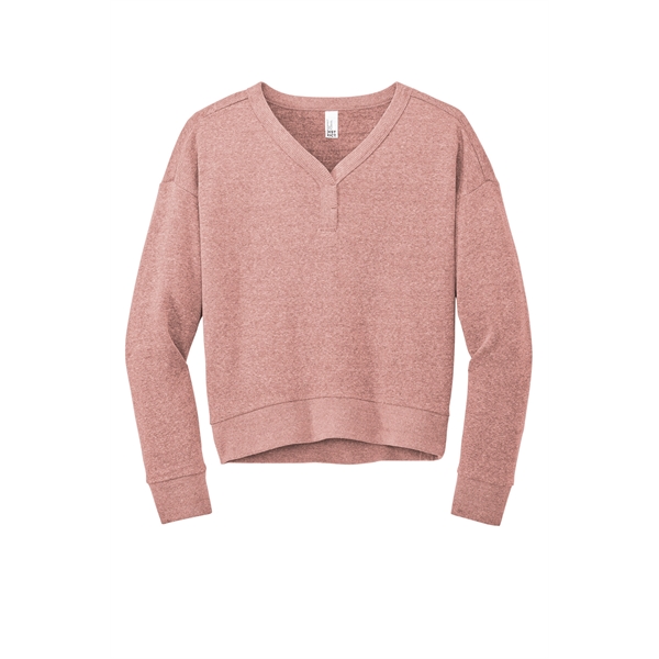 District Women's Perfect Tri Fleece V-Neck Sweatshirt... from ASI 84863 SanMar