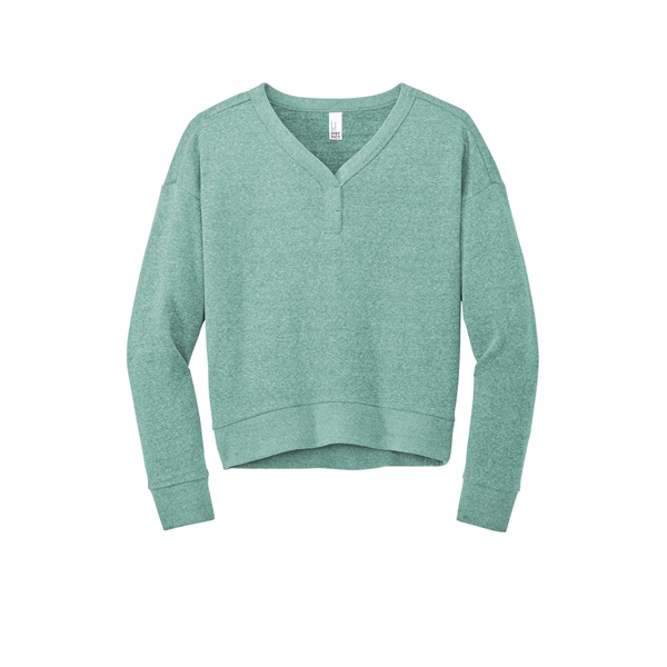 District Women's Perfect Tri Fleece V-Neck Sweatshirt... from ASI 84863 SanMar