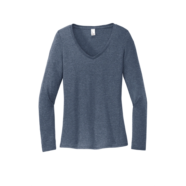 District Women's Perfect Tri Long Sleeve V-Neck Tee... from ASI 84863 SanMar