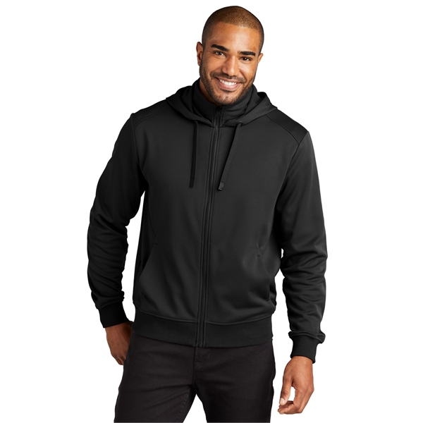 Port Authority Smooth Fleece Hooded Jacket... from ASI 84863 SanMar