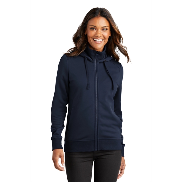 Port Authority Ladies Smooth Fleece Hooded Jacket... from ASI 84863 SanMar