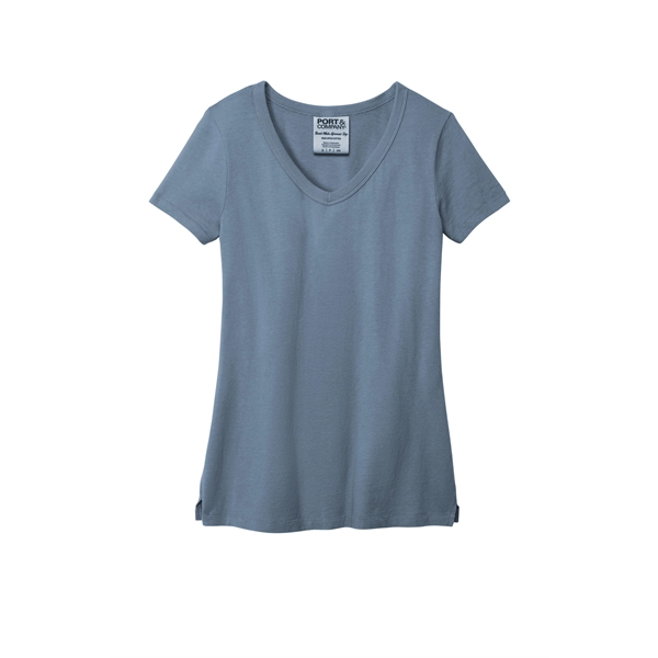 Port & Company Ladies Beach Wash Garment-Dyed V-Neck Tee... from ASI 84863 SanMar