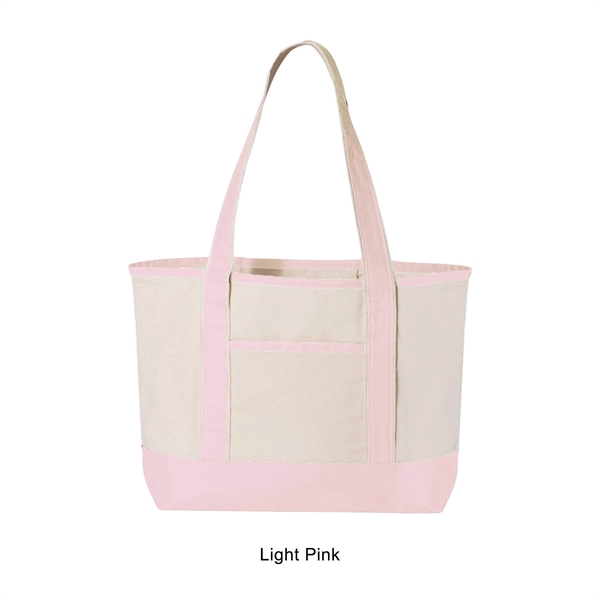 12 oz. Self Fabric Handles Tote Bag/w inside zipper pocket... from ASI 41511 Brainchild USA Inc / BrainChild Gift Club