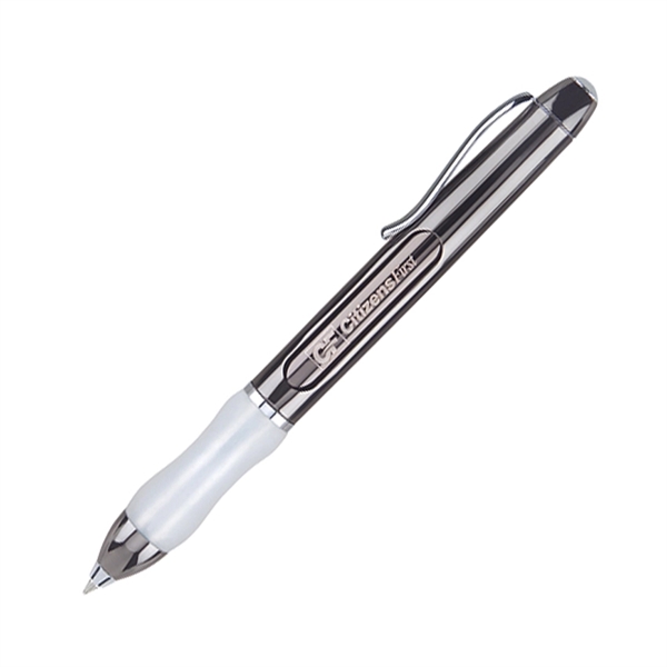 Brass twist-action ballpoint pen with a metallic color finish, frosted comfortable... from ASI 68190 Lungsal / Lungsal