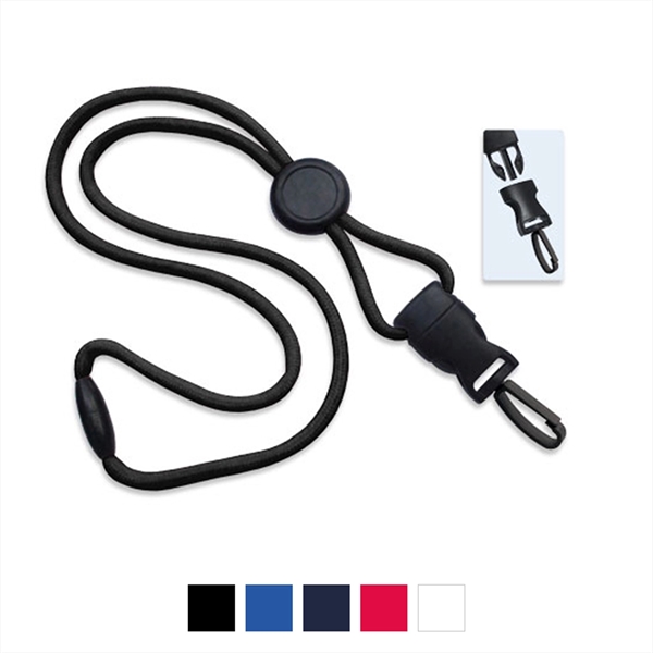 DTACH 36" 1/4" wide polyester lanyard with plastic hook attachment.... from ASI 62088 IDProductsource