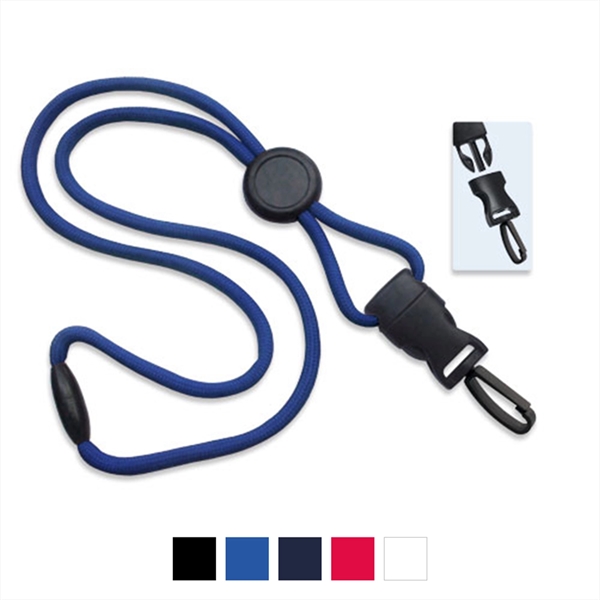 DTACH 36" 1/4" wide polyester lanyard with plastic hook attachment.... from ASI 62088 IDProductsource