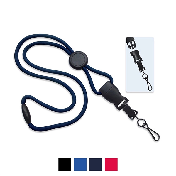 DTACH 36" 1/4" wide polyester lanyard with swivel hook attachment.... from ASI 62088 IDProductsource