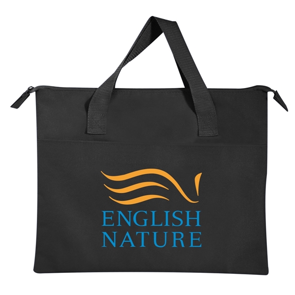 Zipper flat briefcase with front pocket... from ASI 40544 Binaco / Binaline