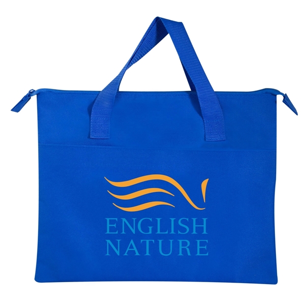 Zipper flat briefcase with front pocket... from ASI 40544 Binaco / Binaline