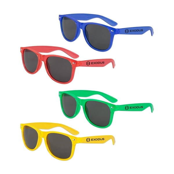 Plastic sunglasses with translucent "hard candy" design and UV400 protection.... from ASI 98360 WOWLine / WOWLine®