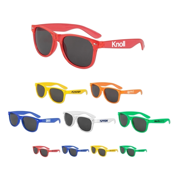 Plastic sunglasses with translucent "hard candy" design and UV400 protection.... from ASI 98360 WOWLine / WOWLine®