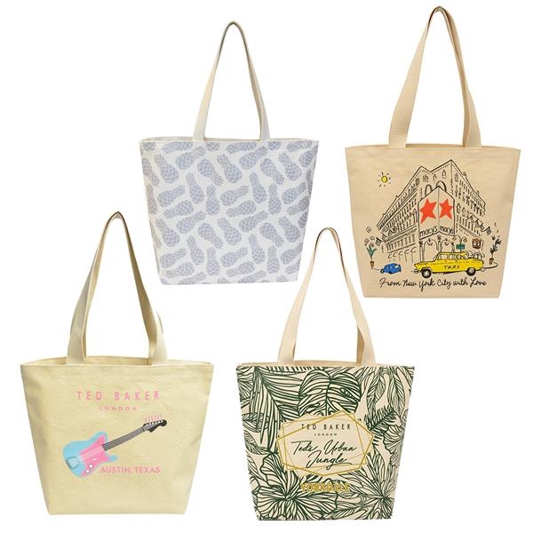 Made in USA - Natural canvas tote bag with screen printed... from ASI 65952 ZZ DROPPED -LBU Inc / LBU