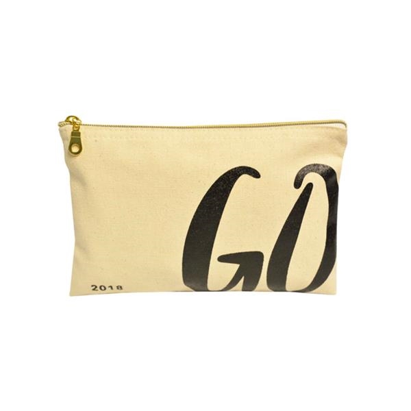 Made in USA - Cavas Zippered Pouch. Fully customizable cosmetic case... from ASI 65952 ZZ DROPPED -LBU Inc / LBU