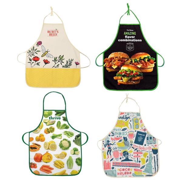 Made in USA - Fully customizable apron with ties and sublimated... from ASI 65952 ZZ DROPPED -LBU Inc / LBU