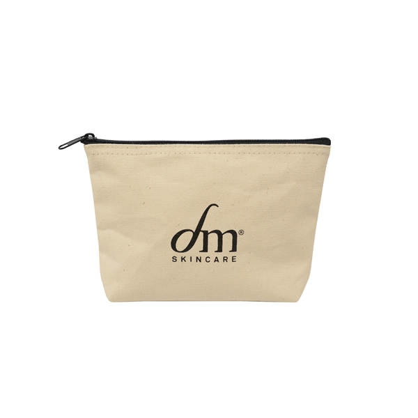 Made in USA - Cavas Zippered Pouch. Fully customizable cosmetic case... from ASI 65952 ZZ DROPPED -LBU Inc / LBU