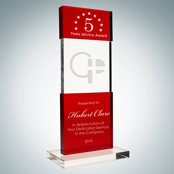 Tiered Post Award. Customize it by engraving a name, company logo,... from ASI 47791 Best Deal Awards