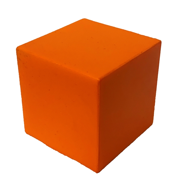 Stress Reliever in shape of Cube in the color Orange.... from ASI 74779 O & S Supply Company LLC / O & S Supply Company