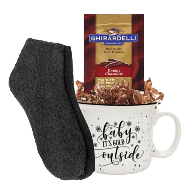 Winter Warm Up Gift Mug with Socks and Cocoa... from ASI 89971 Stuff A Mug