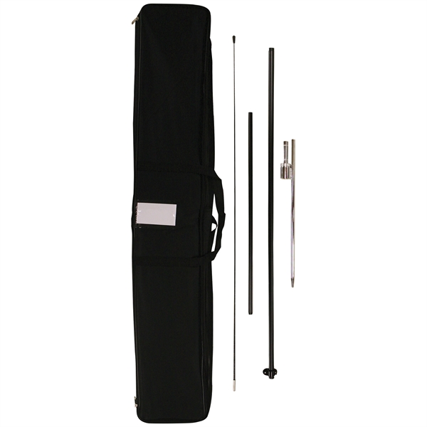 Portable half drop banner kit with hardware and 6' full color... from ASI 80228 Quinn