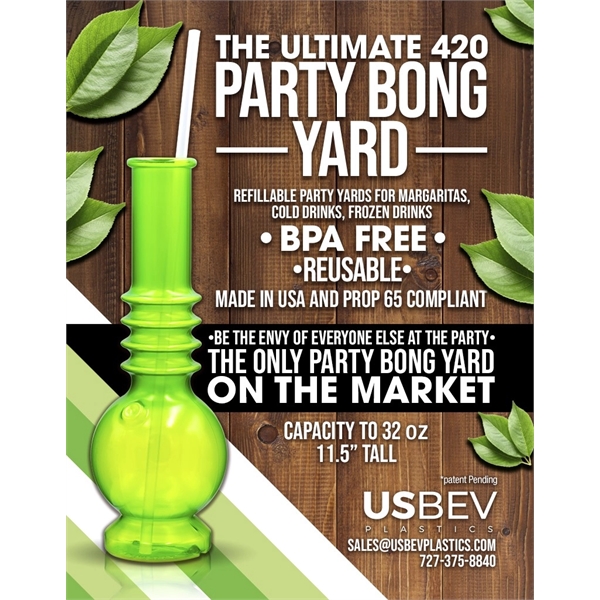 32 oz. Bong yard plastic drinkware. BPA Free. 100% Recyclable. Made... from ASI 93135 US Bev Plastics