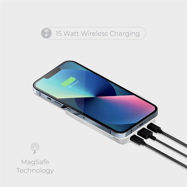 A 10,000 mAh, fast charging Qi power bank with MagSafe technology!... from ASI 91435 Tomax USA