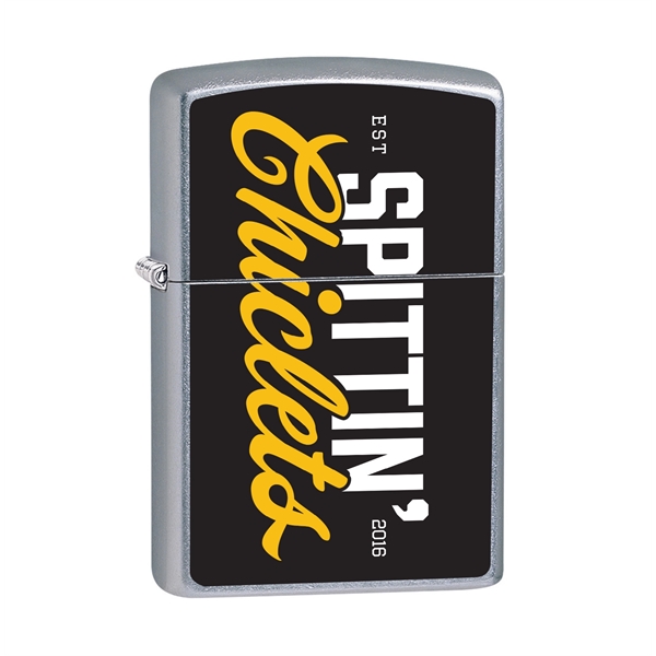 Zippo's Classic Street Chrome lighter has a 'distressed' look, giving the... from ASI 46170 Compass Industries Inc
