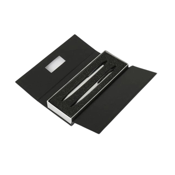 Executive premium metal ballpoint pen and pencil set with imprint option... from ASI 37218 Athena Promo (tm)