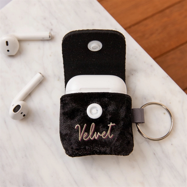 Velvet-neoprene airpod gen 2 cover with colored stitching... from ASI 74710 Numo / NUMO Kolder