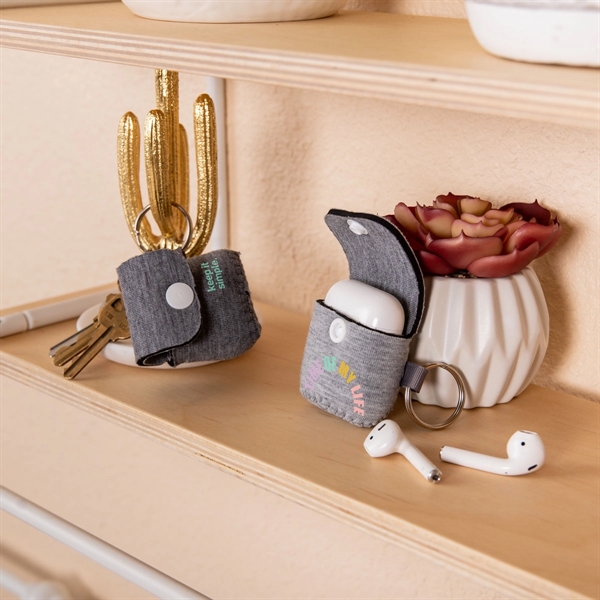 Heathered neoprene airpod gen 2 cover with colored stitching... from ASI 74710 Numo / NUMO Kolder