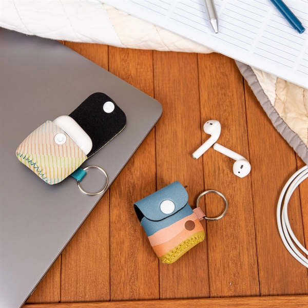 4 color process neoprene airpod gen 2 cover with colored stitching... from ASI 74710 Numo / NUMO Kolder