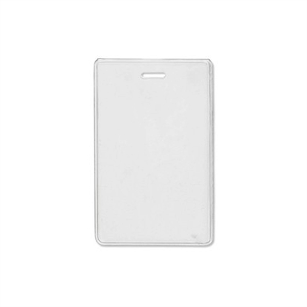2.78" x 4.38" vinyl vertical badge sleeve with locking slot.... from ASI 62088 IDProductsource