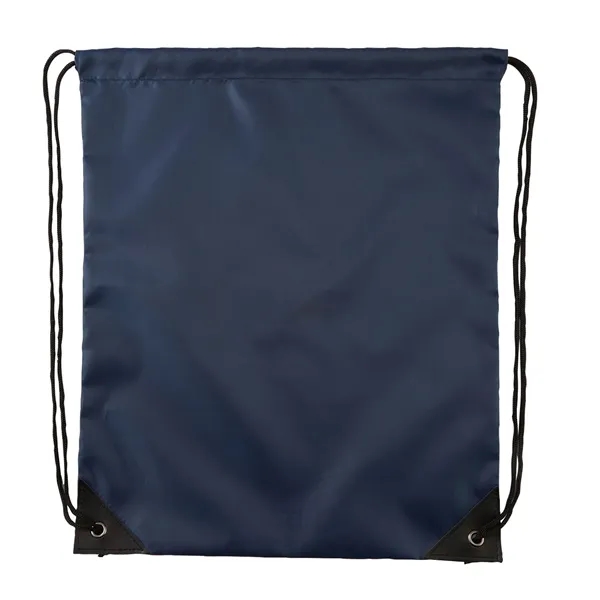 13 1/2" x 17" drawstring RPET backpack with black adjustable closure,... from ASI 52840 Evans Manufacturing