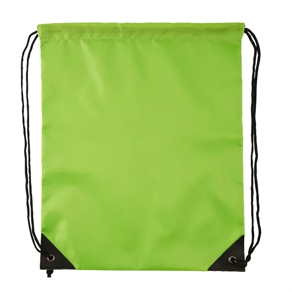 13 1/2" x 17" drawstring RPET backpack with black adjustable closure,... from ASI 52840 Evans Manufacturing