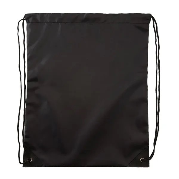 13 1/2" x 17" drawstring RPET backpack with black adjustable closure,... from ASI 52840 Evans Manufacturing
