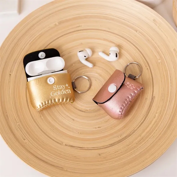 Metallic neoprene airpod gen3 & Pro cover with colored stitching... from ASI 74710 Numo / NUMO Kolder