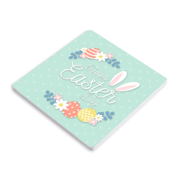 3.9" custom printed ceramic coaster with cork back.... from ASI 92531 Unique Custom Products / UCP