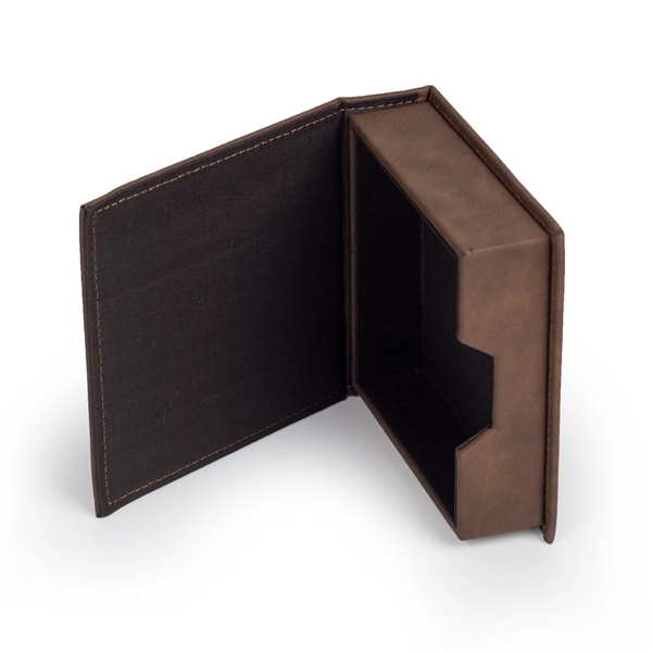 6.5" x 8" leatherette gift boxes with engraving.... from ASI 92531 Unique Custom Products / UCP