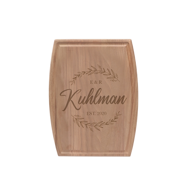 9" x 12" walnut cutting board with juice track and engraving.... from ASI 92531 Unique Custom Products / UCP