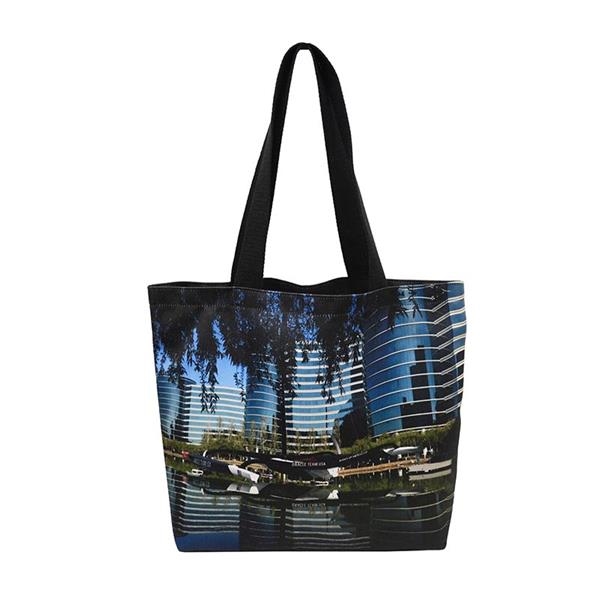 Fully customizable, industrial strength tote bag with screen printed graphics. Custom... from ASI 65952 ZZ DROPPED -LBU Inc / LBU