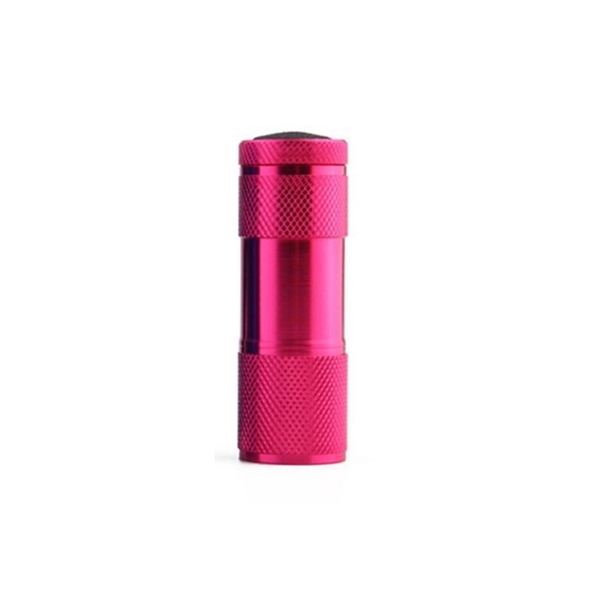 Mini Aluminum 9-LED Flashlight with laser engraving on 1 location... from ASI 37218 Athena Promo (tm)