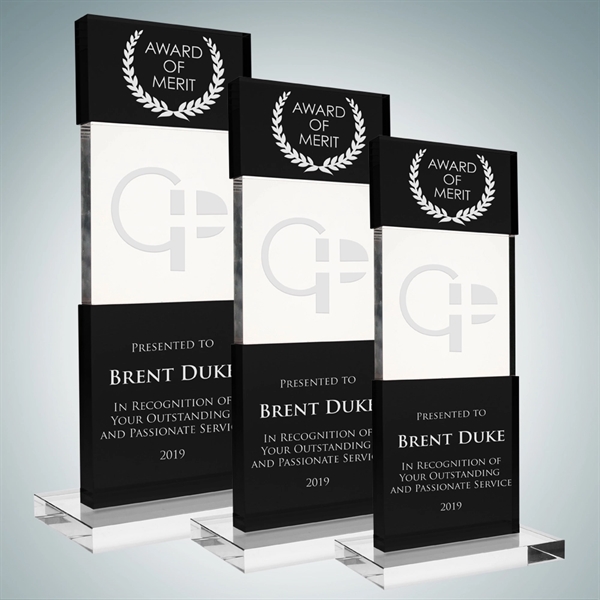 Tiered Post Award. Customize it by engraving a name, company logo,... from ASI 47791 Best Deal Awards